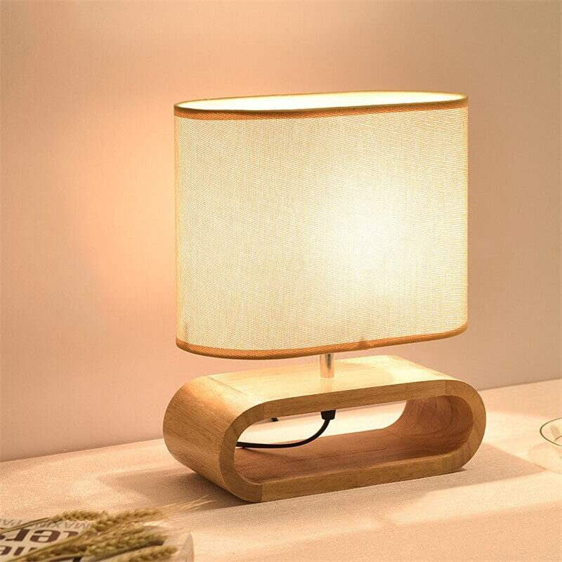 EcoDrop Natural Wood Table Lamp – Sustainable Warmth for Conscious Living
