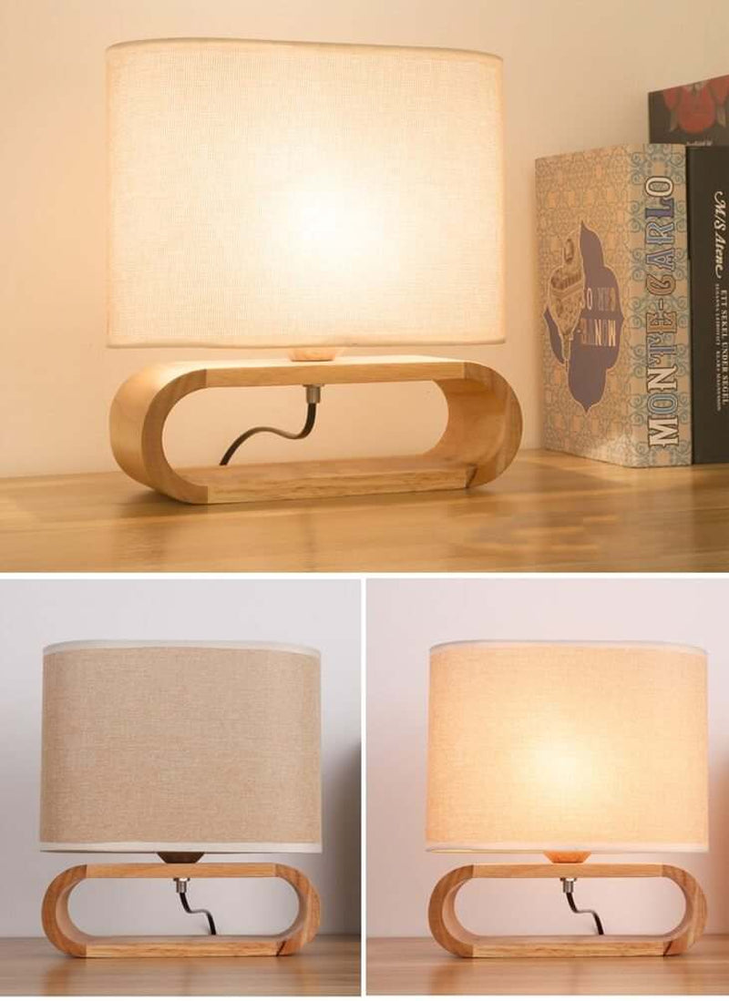 EcoDrop Natural Wood Table Lamp – Sustainable Warmth for Conscious Living