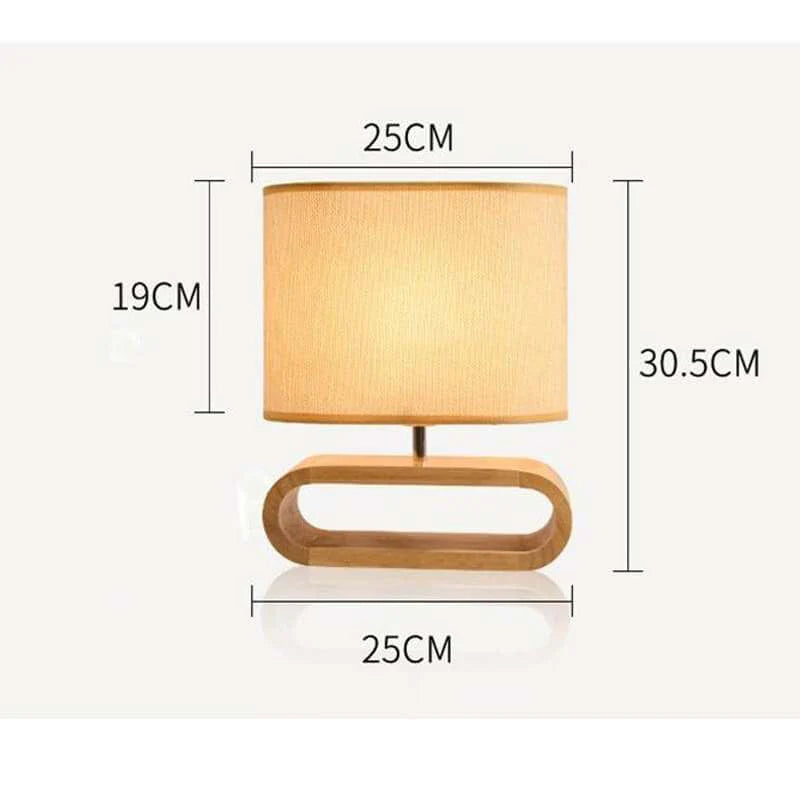 EcoDrop Natural Wood Table Lamp – Sustainable Warmth for Conscious Living