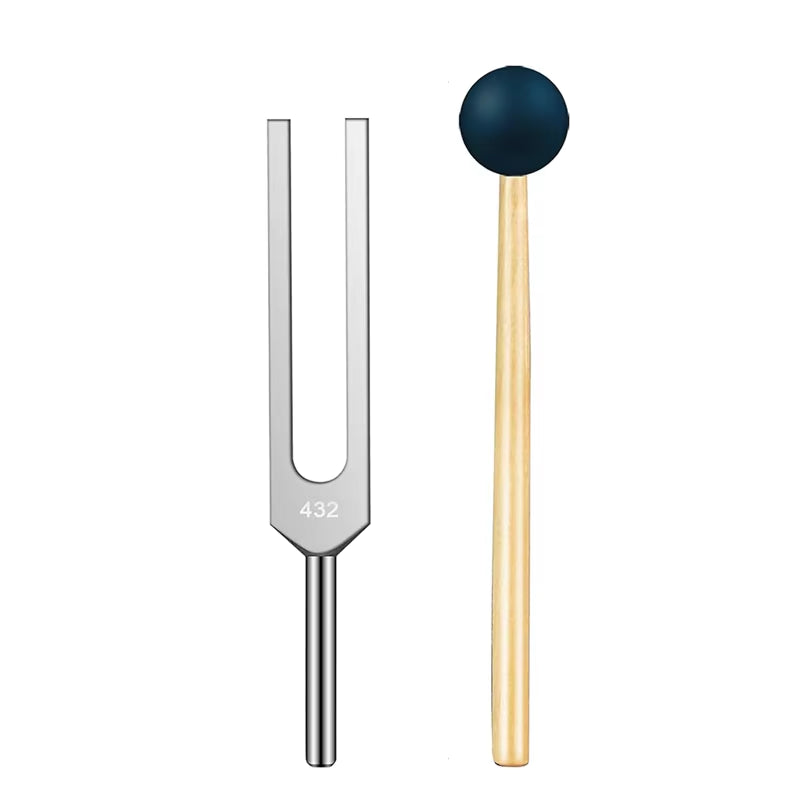 EcoDrop 432Hz Tuning Fork with Wooden Resonance Box – Sound Healing, Meditation & Relaxation Set