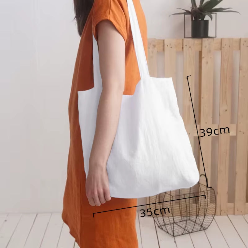 EcoDrop Pure Linen & Hemp Shoulder Bag – Sustainable Style, Naturally