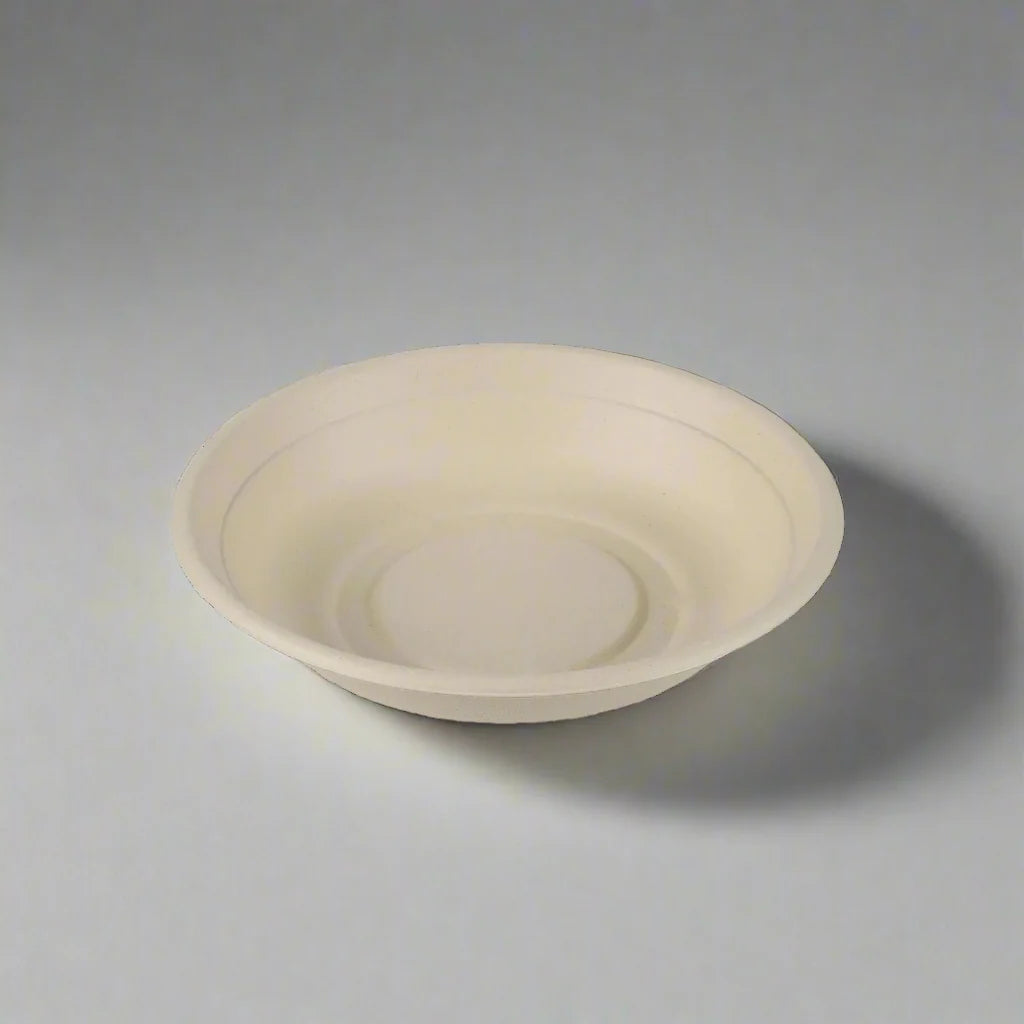 EcoDrop Biodegradable Sugarcane Bowls – Compostable Soup & Salad Bowls 500pieces
