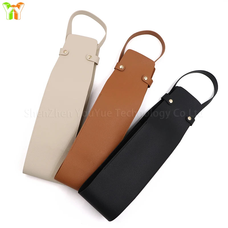 EcoDrop Vegan Leather Wine Bag – Stylish Reusable Wine Carrier for Travel, Beach & Corporate Gifting-4