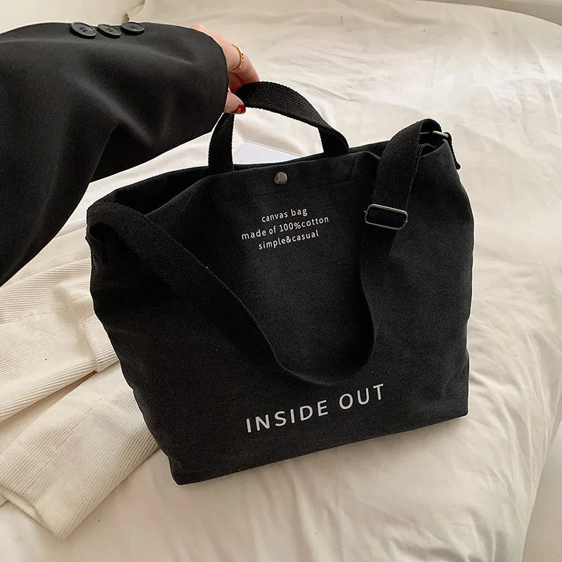 New Fashion Promotional Eco Friendly Reusable Organic Canvas Shopping Women's Tote Bags-1