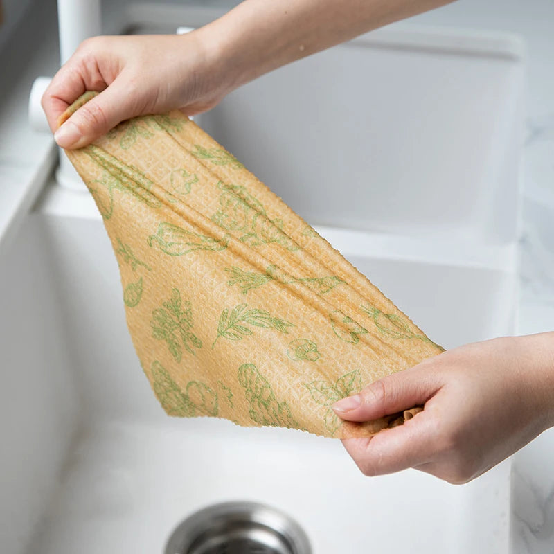 EcoDrop Bamboo Fibre Dishcloths – 50 Reusable Quick-Dry Towels-1