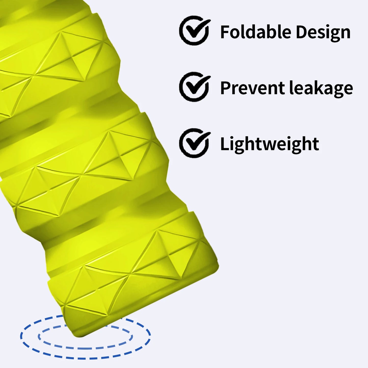 Collapsible Water Bottles Silicone Foldable Portable Travel Water Bottle Folding Lightweight Reusable Leakproof for Traveling-2