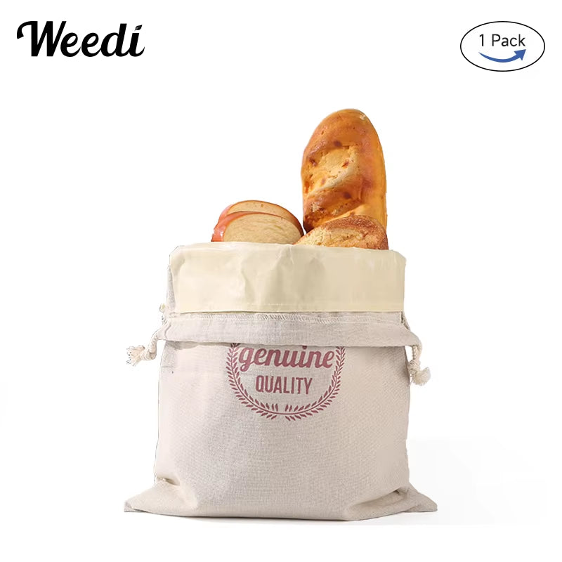 EcoDrop Reusable Linen & Beeswax Bread Bags