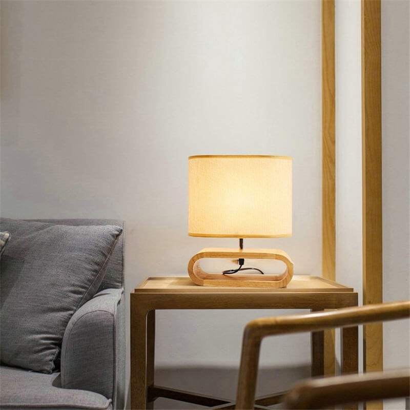EcoDrop Natural Wood Table Lamp – Sustainable Warmth for Conscious Living