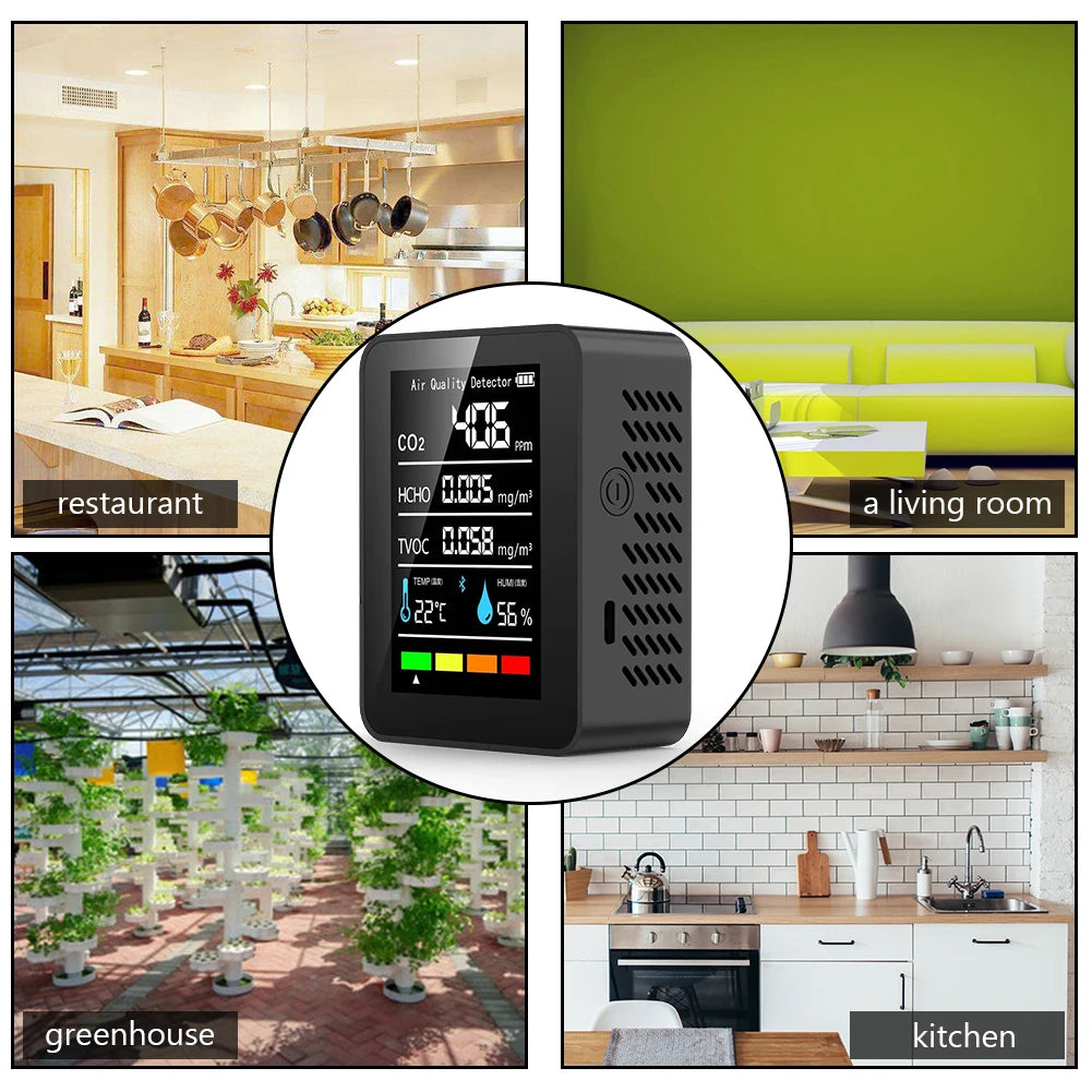 EcoDrop Smart 7-in-1 Air Quality Monitor