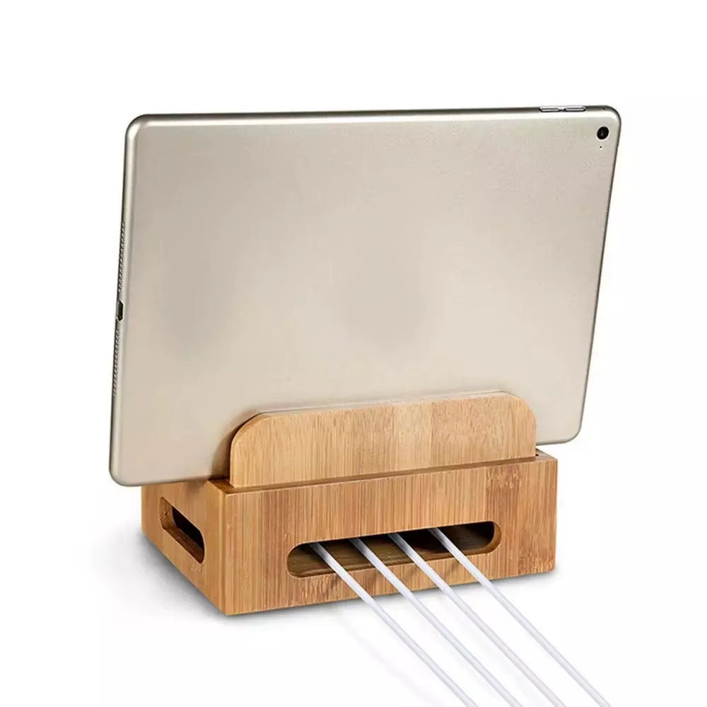 EcoDrop Bamboo Multi-Device Charging Station & Dock Organiser