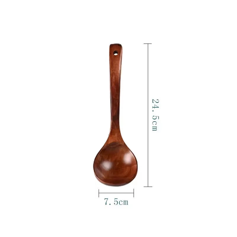 EcoDrop Wooden Soup Ladle – Natural, Plastic-Free & Hand-Finished