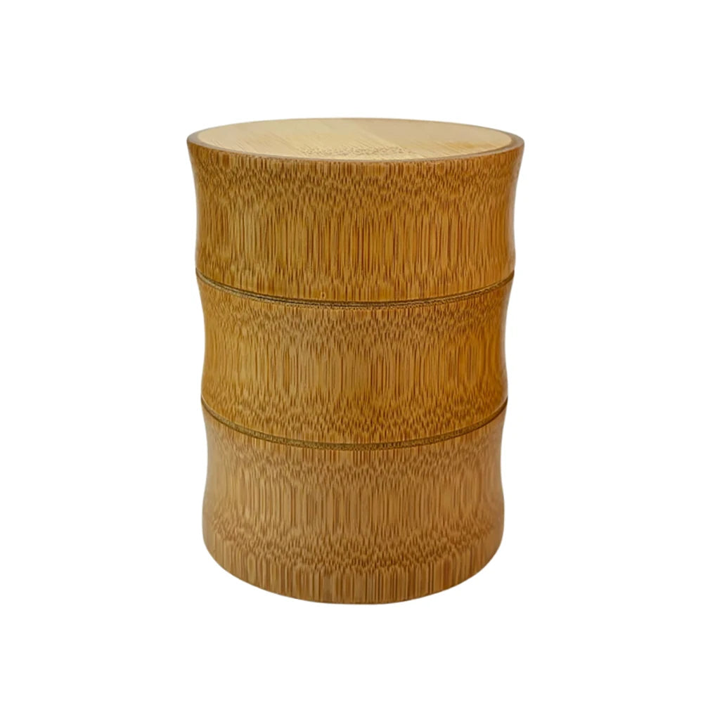 EcoDrop Natural Bamboo Storage Box Set – Eco-Friendly Kitchen & Tea Organizer Canisters