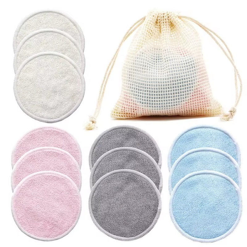 Reusable Bamboo Makeup Remover Pads 12Pcs