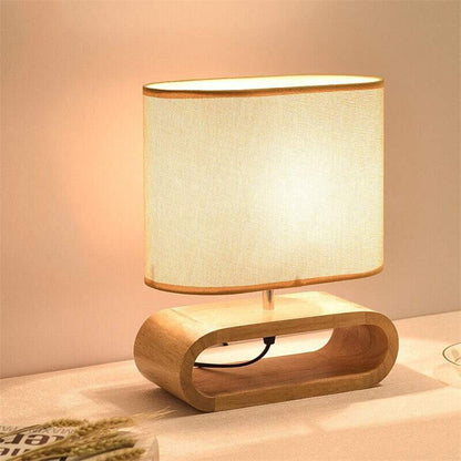 EcoDrop Natural Wood Table Lamp – Sustainable Warmth for Conscious Living