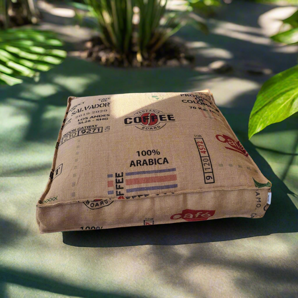 Portuguese Jute Handmade Coffee Bag Cushion – EcoDrop