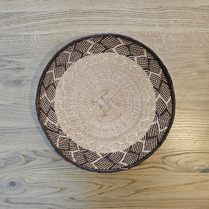 Set of 2 Handmade African Wall Baskets | Zimbabwe Baskets | Boho Wall Decor | 2A-2