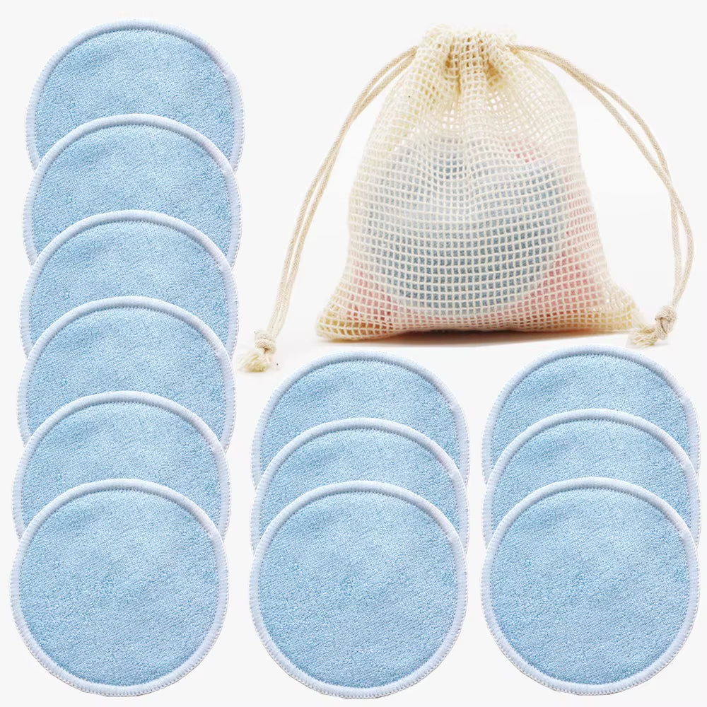 Reusable Bamboo Makeup Remover Pads 12Pcs