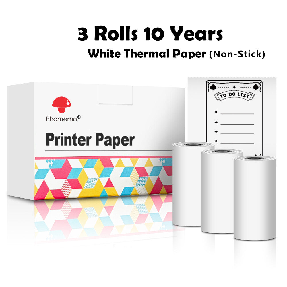 Phomemo T02 Mini Pocket Bluetooth Thermal Printer Inkless Wireless Photo Sticker - EcoDrop
