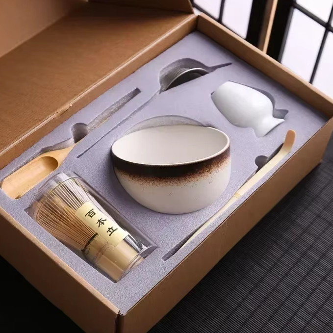 EcoDrop Bamboo Matcha Ceremony Set – 6-Piece Sustainable Japanese Tea Ritual Gift