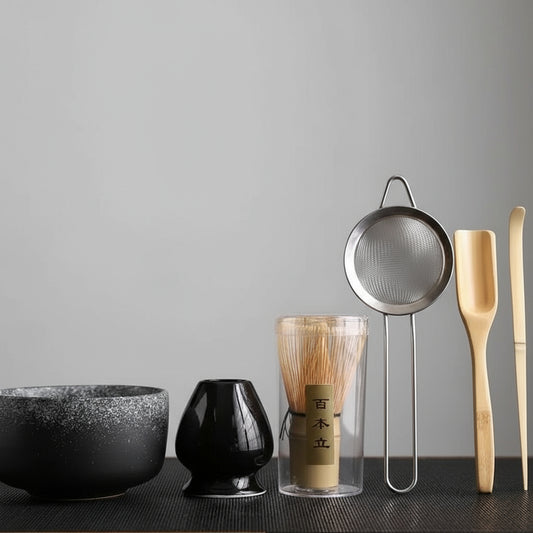EcoDrop Bamboo Matcha Ceremony Set – 6-Piece Sustainable Japanese Tea Ritual Gift