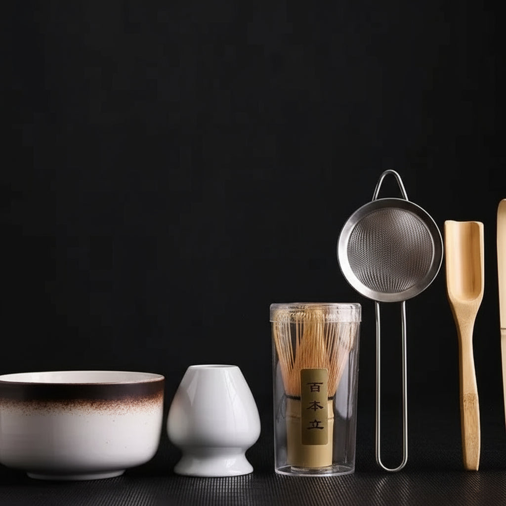 EcoDrop Bamboo Matcha Ceremony Set – 6-Piece Sustainable Japanese Tea Ritual Gift