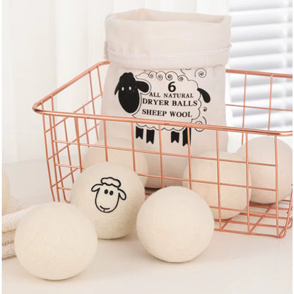 EcoDrop Eco-Friendly Wool Dryer Balls - Chemical-Free Natural Fabric Softener