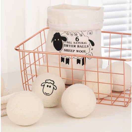 EcoDrop Eco-Friendly Wool Dryer Balls - Chemical-Free Natural Fabric Softener