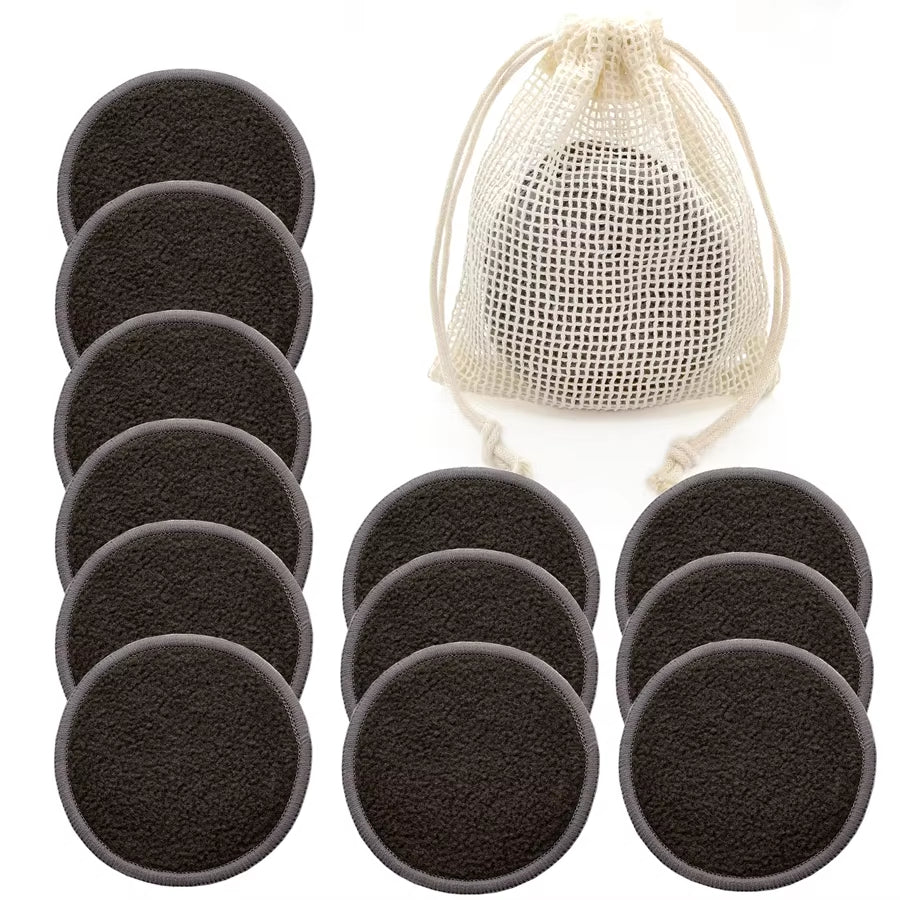 Reusable Bamboo Makeup Remover Pads 12Pcs