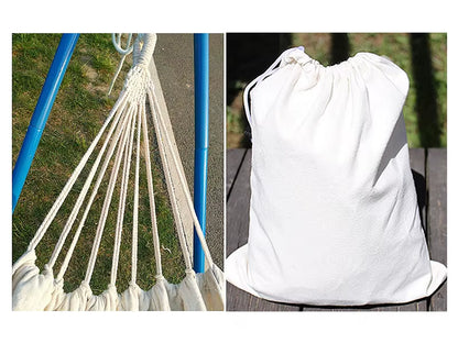 EcoDrop Organic Cotton Double Hammock – Fair Trade, Handwoven & Ethically Made