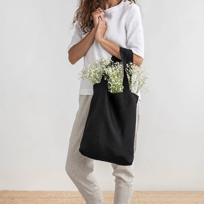EcoDrop Pure Linen & Hemp Shoulder Bag – Sustainable Style, Naturally