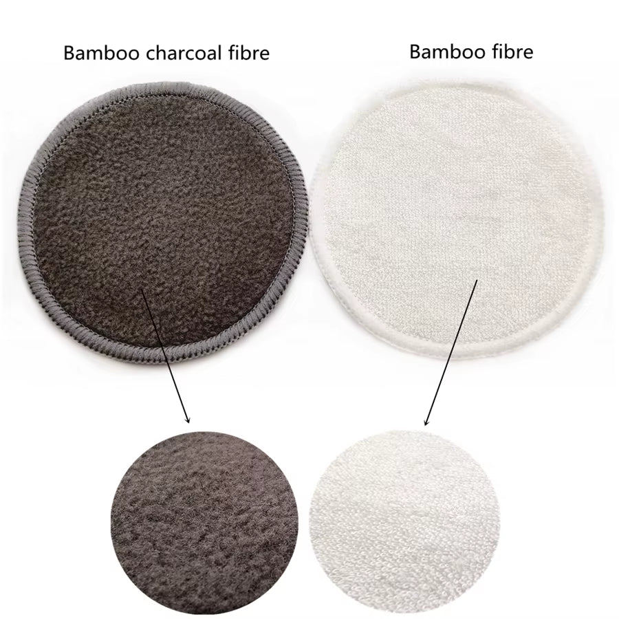 Reusable Bamboo Makeup Remover Pads 12Pcs