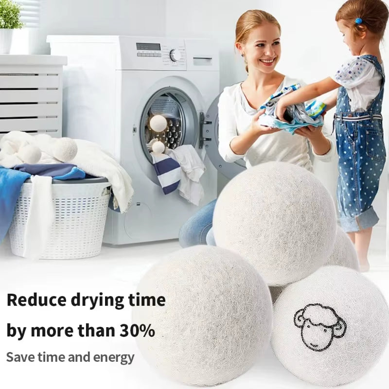 EcoDrop Eco-Friendly Wool Dryer Balls - Chemical-Free Natural Fabric Softener