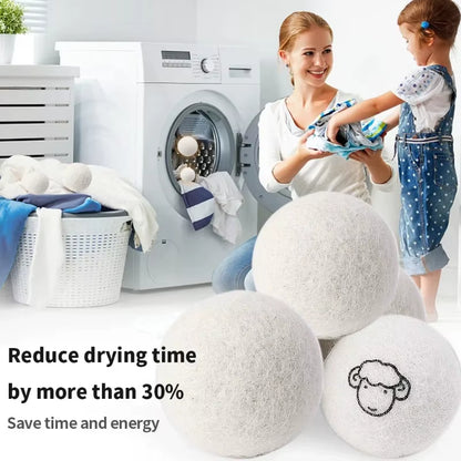 EcoDrop Eco-Friendly Wool Dryer Balls - Chemical-Free Natural Fabric Softener