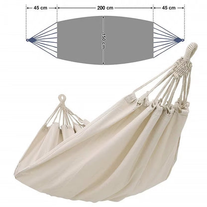 EcoDrop Organic Cotton Double Hammock – Fair Trade, Handwoven & Ethically Made