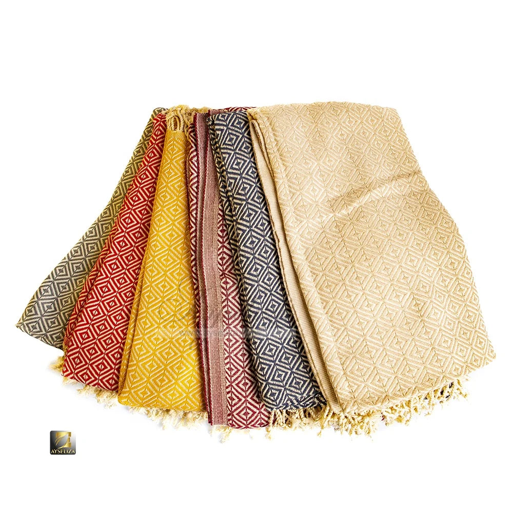 Peshtemal Blanket Beach Towels From Turkey 100% Organic Eco Friendly Cotton Turkish Fouta Coverup Sarong Scarf Home Decor Throws-0