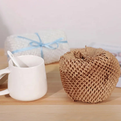 Honeycomb Packaging Paper 15''x 164' Paper Recyclable Moving Supplies Cushion Wrapping Paper for Packing Glass-4