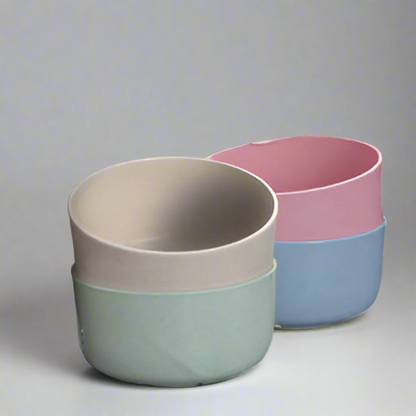 EcoDrop Wheat Straw Bowls – Set of 4 Colorful, Biodegradable & Durable