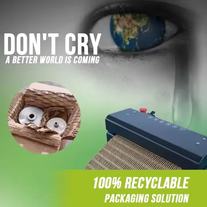 EcoDrop HP-EX2 Cardboard Shredder – 325mm Eco Recycled Packaging Cutter Machine