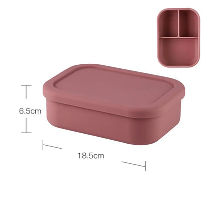 Special Offer Food Grade Silicone Food Box Leak Proof School Kid Portable Food Container Silicone Bento Lunch Box With Lid-10