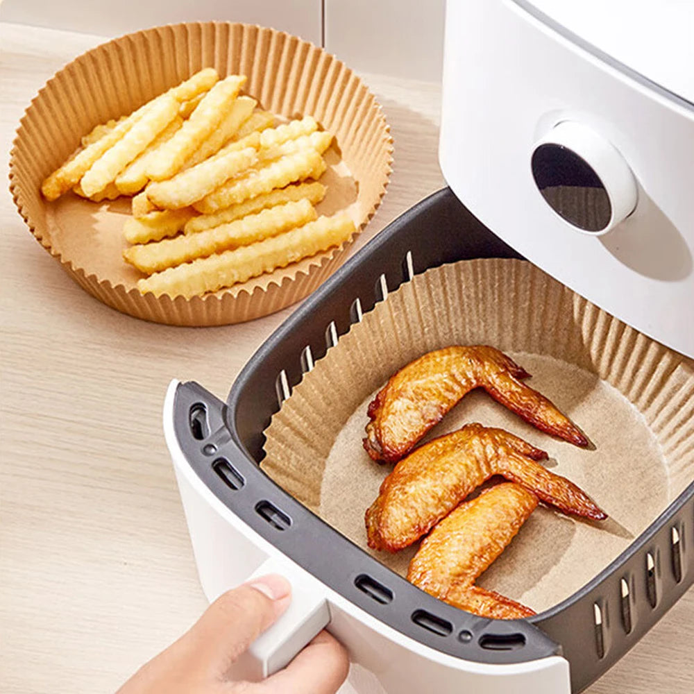 EcoDrop 6.5" Air Fryer Parchment Paper Liners Wholesale – Non-Stick & Biodegradable -4