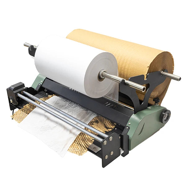 Free 300m Honeycomb paper included Eco-Friendly 100% Recyclable WP-D2 Cushion Honeycomb Paper  Wrapping Dispenser machine-1