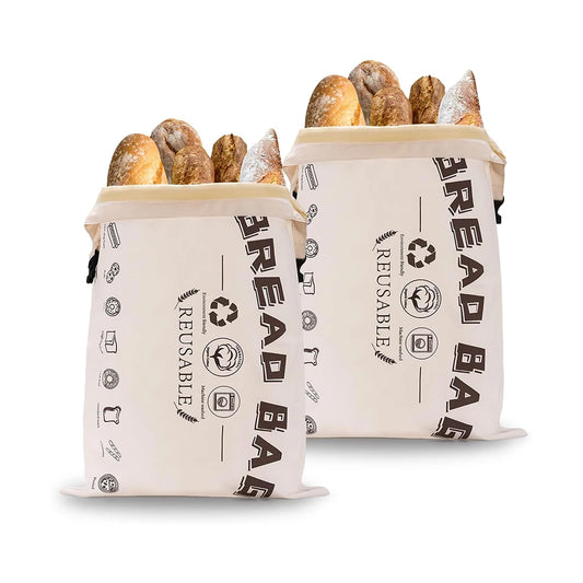 Reusable Beeswax Bread Bag x 2pcs-0
