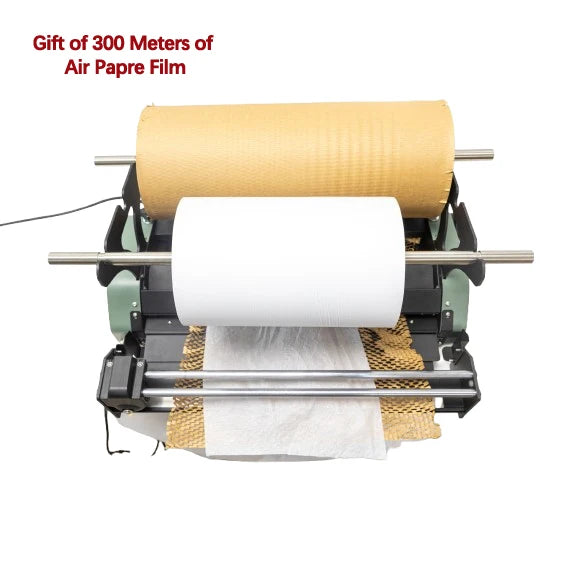 Free 300m Honeycomb paper included Eco-Friendly 100% Recyclable WP-D2 Cushion Honeycomb Paper  Wrapping Dispenser machine-0