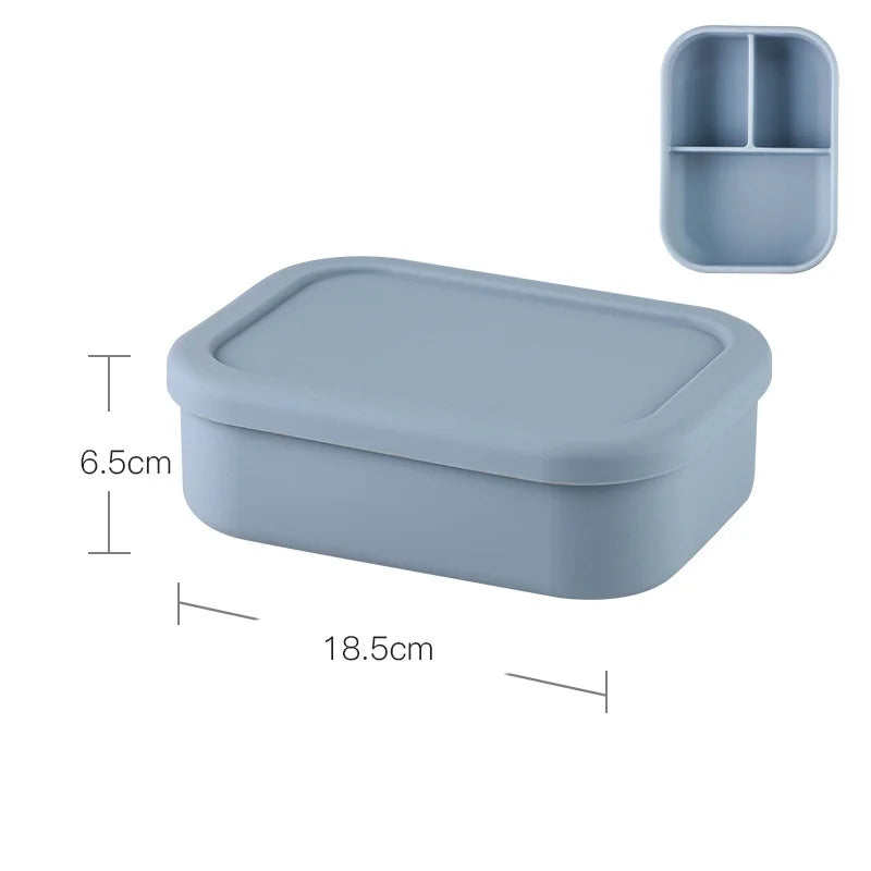 Special Offer Food Grade Silicone Food Box Leak Proof School Kid Portable Food Container Silicone Bento Lunch Box With Lid-11