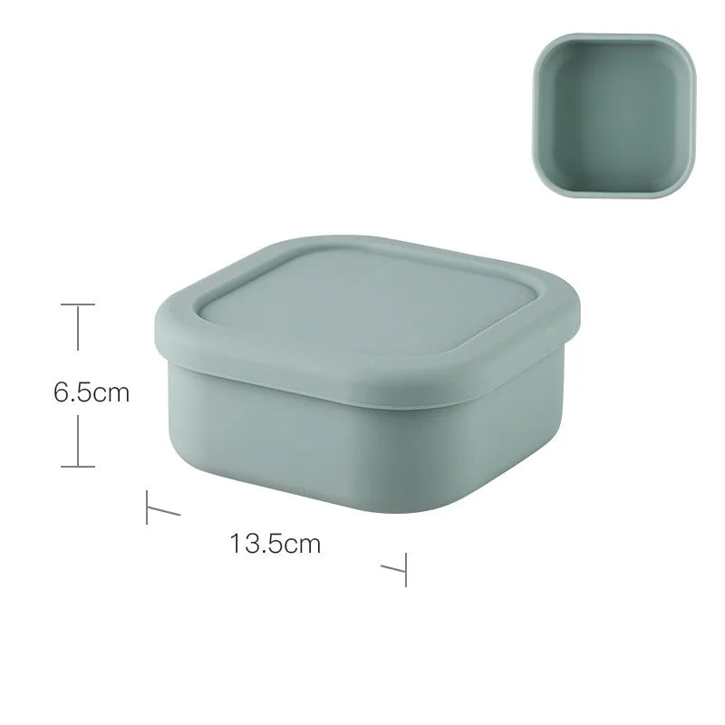 Special Offer Food Grade Silicone Food Box Leak Proof School Kid Portable Food Container Silicone Bento Lunch Box With Lid-9