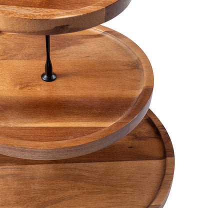 EcoDrop Acacia Wood 3-Tier Stand-3