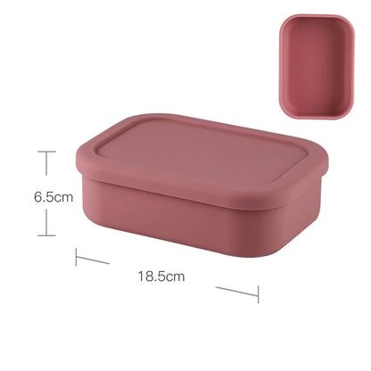 Special Offer Food Grade Silicone Food Box Leak Proof School Kid Portable Food Container Silicone Bento Lunch Box With Lid-13