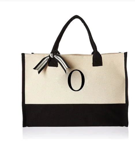 Hot Sale Eco Friendly Cotton Shopping Canvas Tote Bag with Letter Printed Logo Reusable Lady Handbag Tote Bag-20