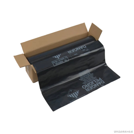100% Biodegradable Bin Liners 55-60 Gallon Contractor Construction Waste Plastic Trash Bags Strong Black Garbage Bags on Roll-2