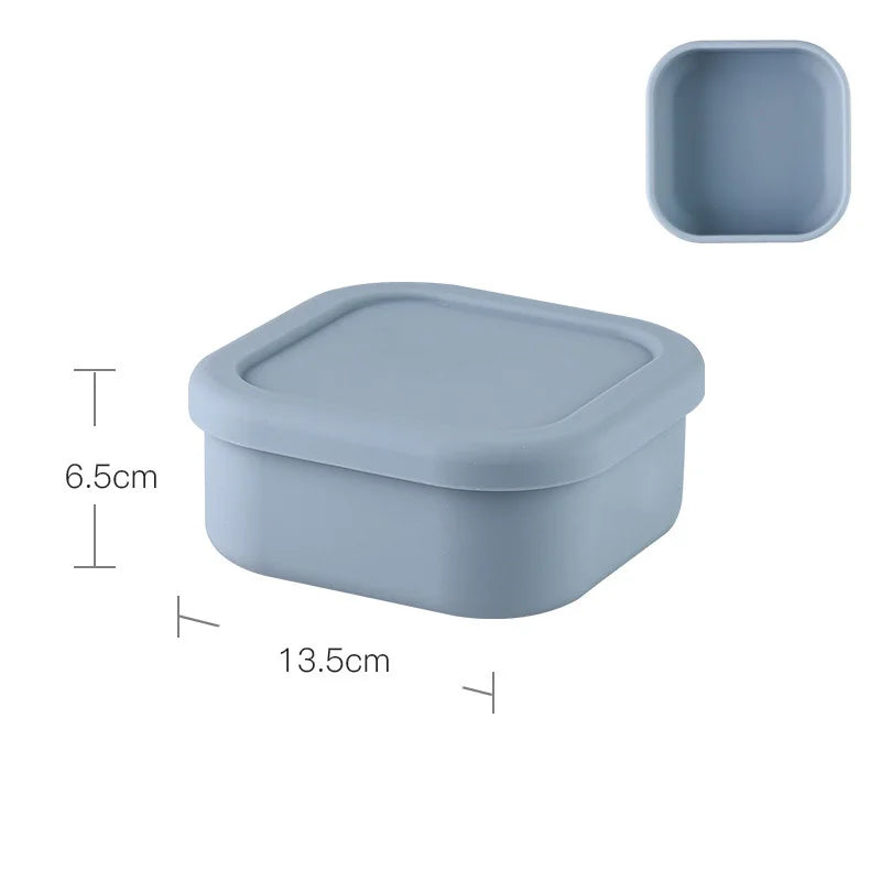 Special Offer Food Grade Silicone Food Box Leak Proof School Kid Portable Food Container Silicone Bento Lunch Box With Lid-8